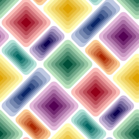 Seamless vivid tile pattern with multicolor elementsのイラスト素材