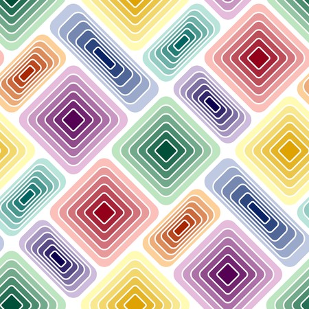 Seamless vivid tile pattern with multicolor elementsのイラスト素材