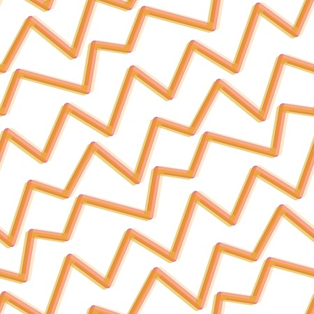 Seamless abstract pattern with orange lines on whiteのイラスト素材