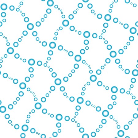 Retro seamless background with circles on whiteのイラスト素材