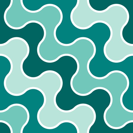 Wave background. Seamless pattern with green elementsのイラスト素材