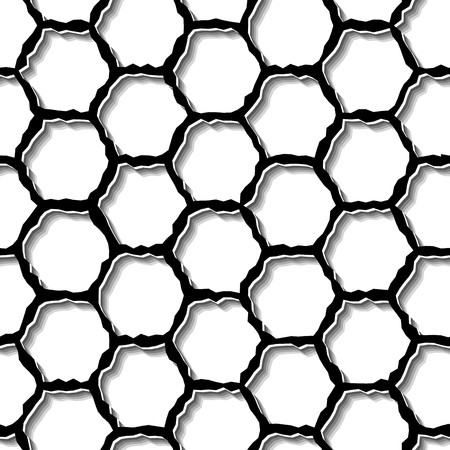Modern stylish pattern of hexagon mesh. Repeating abstract backgroundのイラスト素材