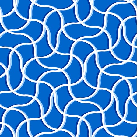 Retro blue seamless tile background on white