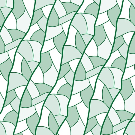 Seamless vector texture with green and white tilesのイラスト素材