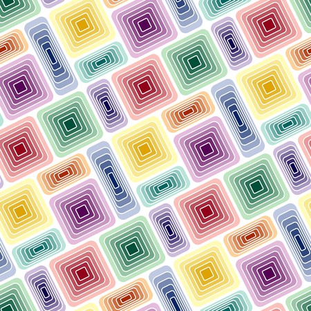 Seamless vivid tile pattern with multicolor elementsのイラスト素材