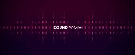 Sound wave. Digital music equalizer. Beautiful abstract minimal background. Simple modern style....