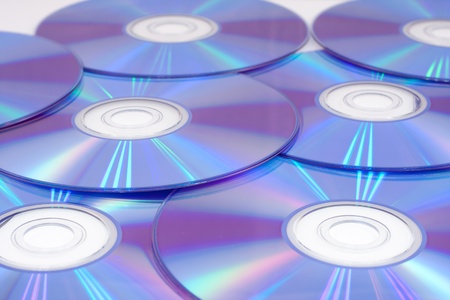 compact disc scattered on the floor