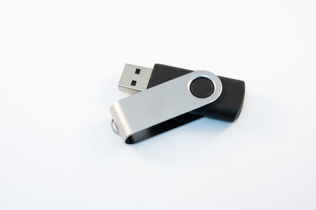USB flash drive isolated on white background