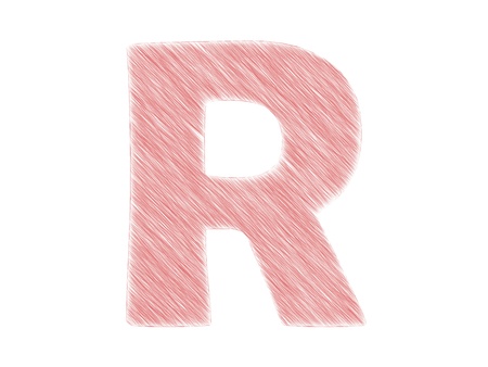 typography 3d render isolated on white backgroundの写真素材