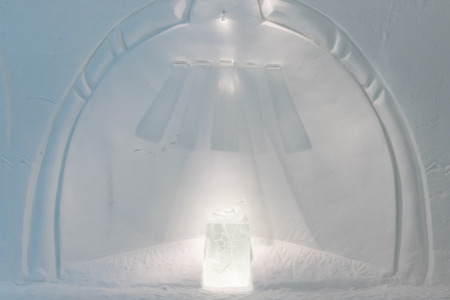 Icehotel in jukkasjarviÃ§. Kiruna. Lapland.Swedenのeditorial素材