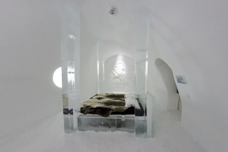 Icehotel in jukkasjarviÃ§. Kiruna. Lapland.Swedenのeditorial素材