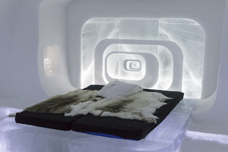 Icehotel in jukkasjarviÃ§. Kiruna. Lapland.Swedenのeditorial素材