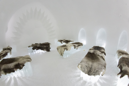 Icehotel in jukkasjarviÃ§. Kiruna. Lapland.Swedenのeditorial素材