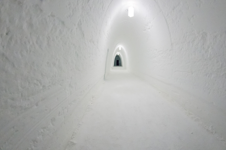 Icehotel in jukkasjarviÃ§. Kiruna. Lapland.Swedenのeditorial素材