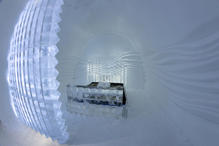 Icehotel in jukkasjarviÃ§. Kiruna. Lapland.Swedenのeditorial素材