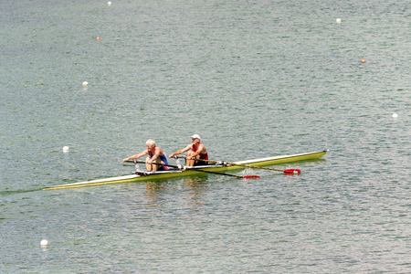 OBERSCHLEI,HEIM, MUNICH, GERMANY - JULY 29, 2016: Euro 2016 Masters Regatta in July in...