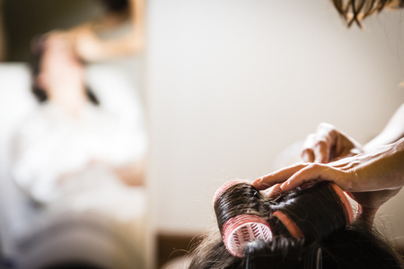 Wedding hairstyleの写真素材