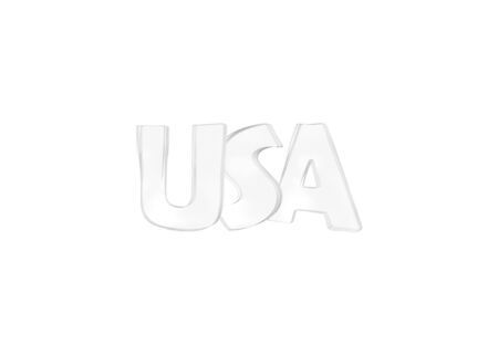 USA. Isolated USA state names with white backgroundの写真素材