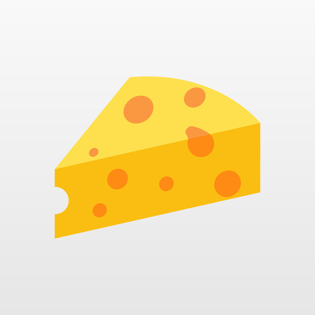 Color Cheese icon isolated on background. Modern flat pictogram, business, marketing, internet concept. Trendy Simple vector symbol for web site design or button to mobile app.のイラスト素材
