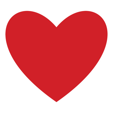 Red Heart icon isolated on background. Modern simple flat sign. Business, internet concept. Trendy vector symbol for website design, web button, mobile app. illustrationのイラスト素材