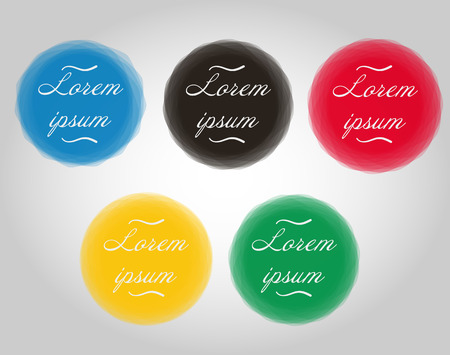 Outline background rings with textのイラスト素材