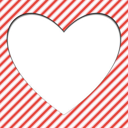 Red and white seamless pattern with heart. . Vector illustrationのイラスト素材
