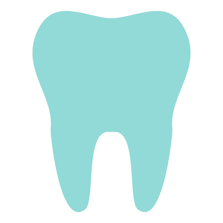 Tooth icon isolated on background. Modern flat pictogram, business, marketing, internet concept. Trendy Simple vector symbol for web site design or button to mobile app. illustrationのイラスト素材