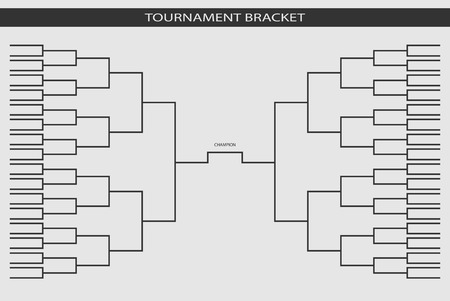 soccer, baseball Tournament Bracket for your design. Champion ship template, trendy style. Vector illustration.のイラスト素材