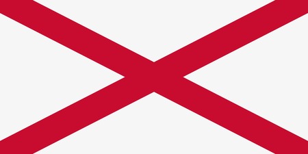 The Saint Patrick's Saltire. Flag of Northern Ireland. Vector illustration.のイラスト素材