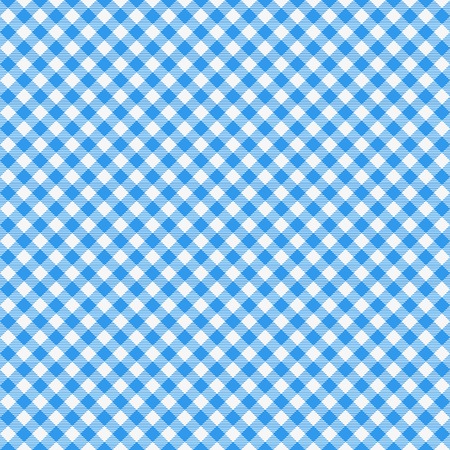 Gingham seamless pattern. Blue Italian tablecloth. Picnic tale cloth vector.のイラスト素材