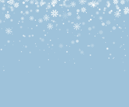 Christmas snowflake vector. Falling snow background.のイラスト素材
