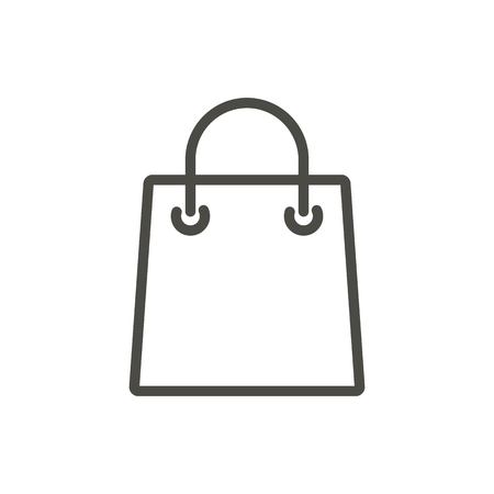Bag icon vector. Line shopping gift symbol.のイラスト素材