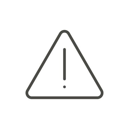 Danger icon vector. Line warning symbol.のイラスト素材