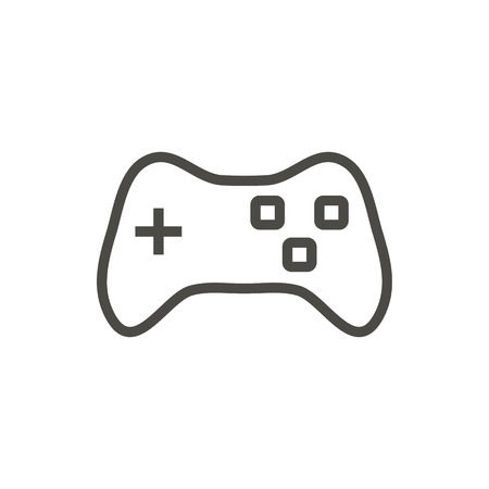Game icon vector. Line joypad symbol.のイラスト素材