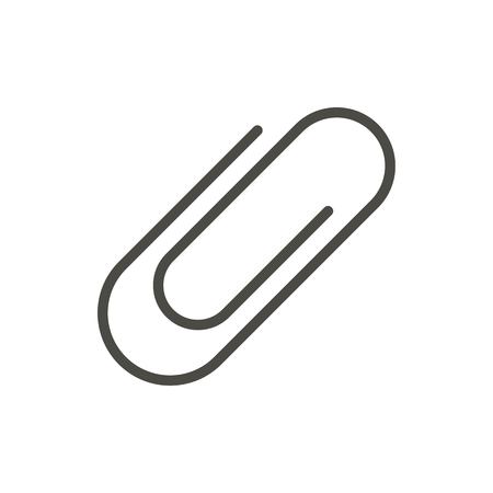 Paper clip icon vector. Line paperclip symbol.のイラスト素材