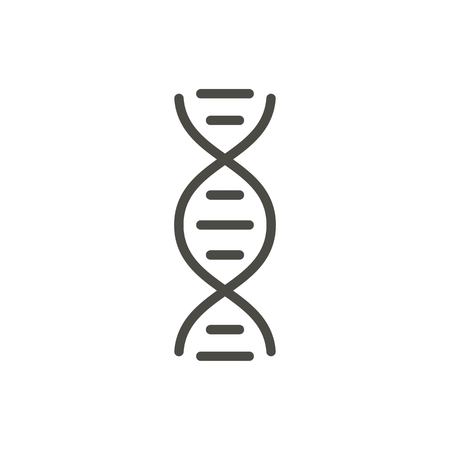 DNA icon vector. Line genetic symbol.のイラスト素材