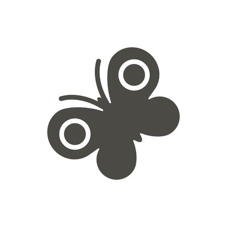 Butterfly icon vector symbol isolated. Trendy flat ui sign design. Butterfly graphic pictogram for web site, mobile app. Logo illustration.のイラスト素材