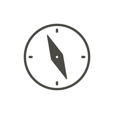 Compass icon vector. Navigation symbol isolated. Trendy flat ui sign design. Compass graphic pictogram for web site, mobile app. Logo illustration.のイラスト素材