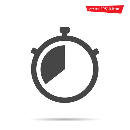 Stop Watch icon. Stopwatch timer vector isolated. Modern simple flat sign. Business, internet concept. Trendy stop vector timer symbol for web site. Logo illustration.のイラスト素材