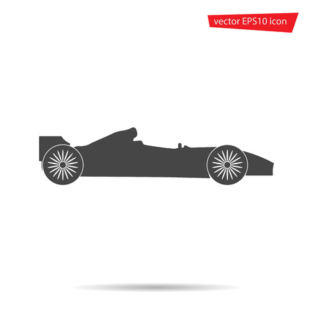 Gray  car icon isolated on background. Modern flat pictogram, business, marketing, internet concept. Trendy Simple vector symbol for web site design or button to mobile app. Logo illustrationのイラスト素材