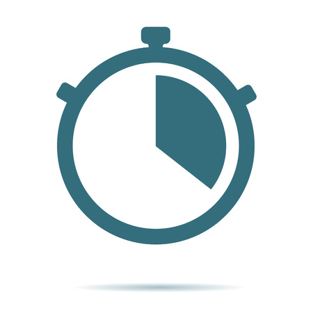Stop watch icon vector. Modern simple flat Stopwatch sign. Modern simple flat element. Business, internet concept. Trendy clock time symbol for web site. Logo illustration.のイラスト素材