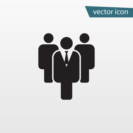 Gray Leader icon isolated on background. Modern flat pictogram, business, marketing, internet concept. Trendy Simple vector symbol for web site design or button to mobile app. Logo illustration.のイラスト素材