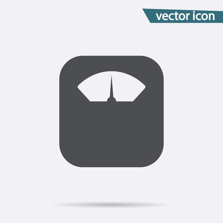 Gray Scales icon isolated on background. Modern flat pictogram, business, marketing, internet concept. Trendy Simple vector symbol for web site design or button to mobile app. Logo illustration.のイラスト素材