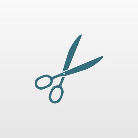 Blue Scissors icon vector isolated. Logo illustration. Abstract illustration Eps10. Graphic backgroundのイラスト素材