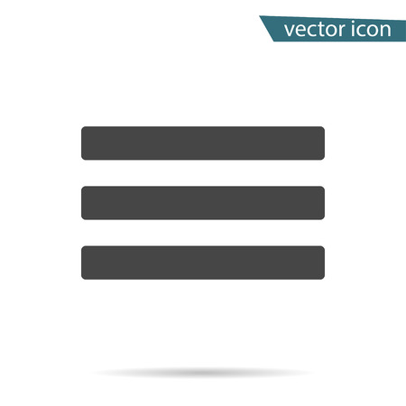 Gray Sub menu icon isolated on background. Modern flat pictogram, business, marketing, internet concept. Trendy Simple vector symbol for web site design or button to mobile app. Logo illustration.のイラスト素材