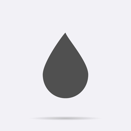 Water drop icon vector. Flat symbol isolated on white background. Trendy internet concept. Modern sign for web site button, mobile app, ui design. Logo illustration.のイラスト素材