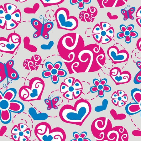 Love Seamless Backgroundのイラスト素材