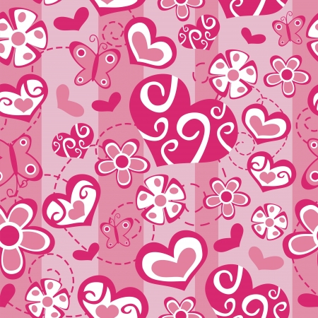 Love Seamless Backgroundのイラスト素材