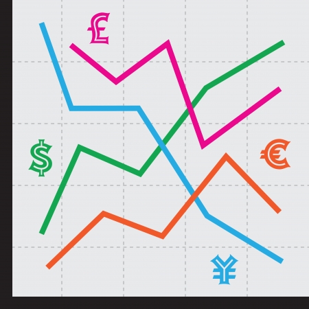Exchange rate  Vector illustration のイラスト素材