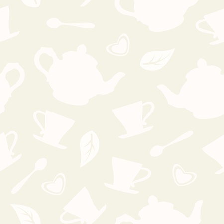Tea seamless patternのイラスト素材